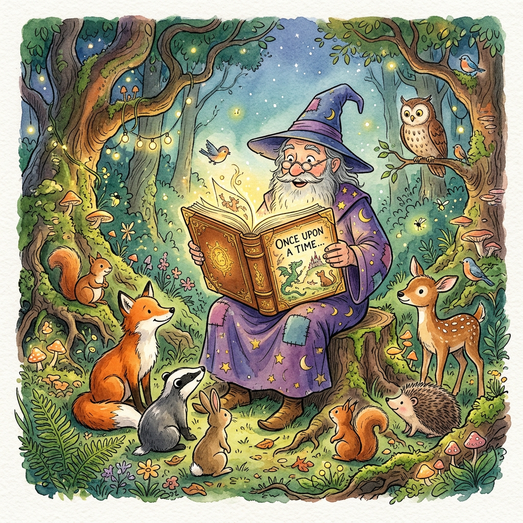 Editorial and children's book illustration sample